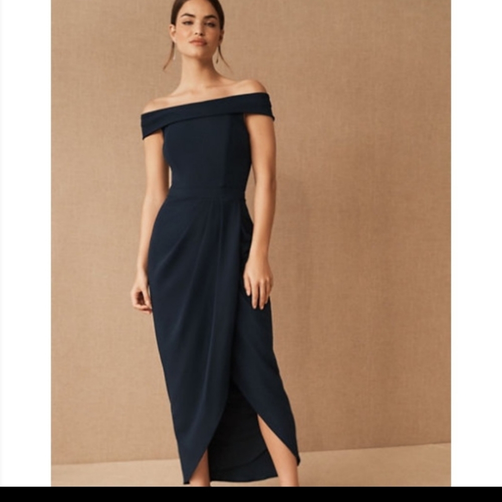 BHLDN Thompson Dress Navy